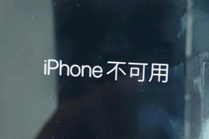 彭泽苹果服务网点分享锁屏界面显示“iPhone 不可用”如何解决 